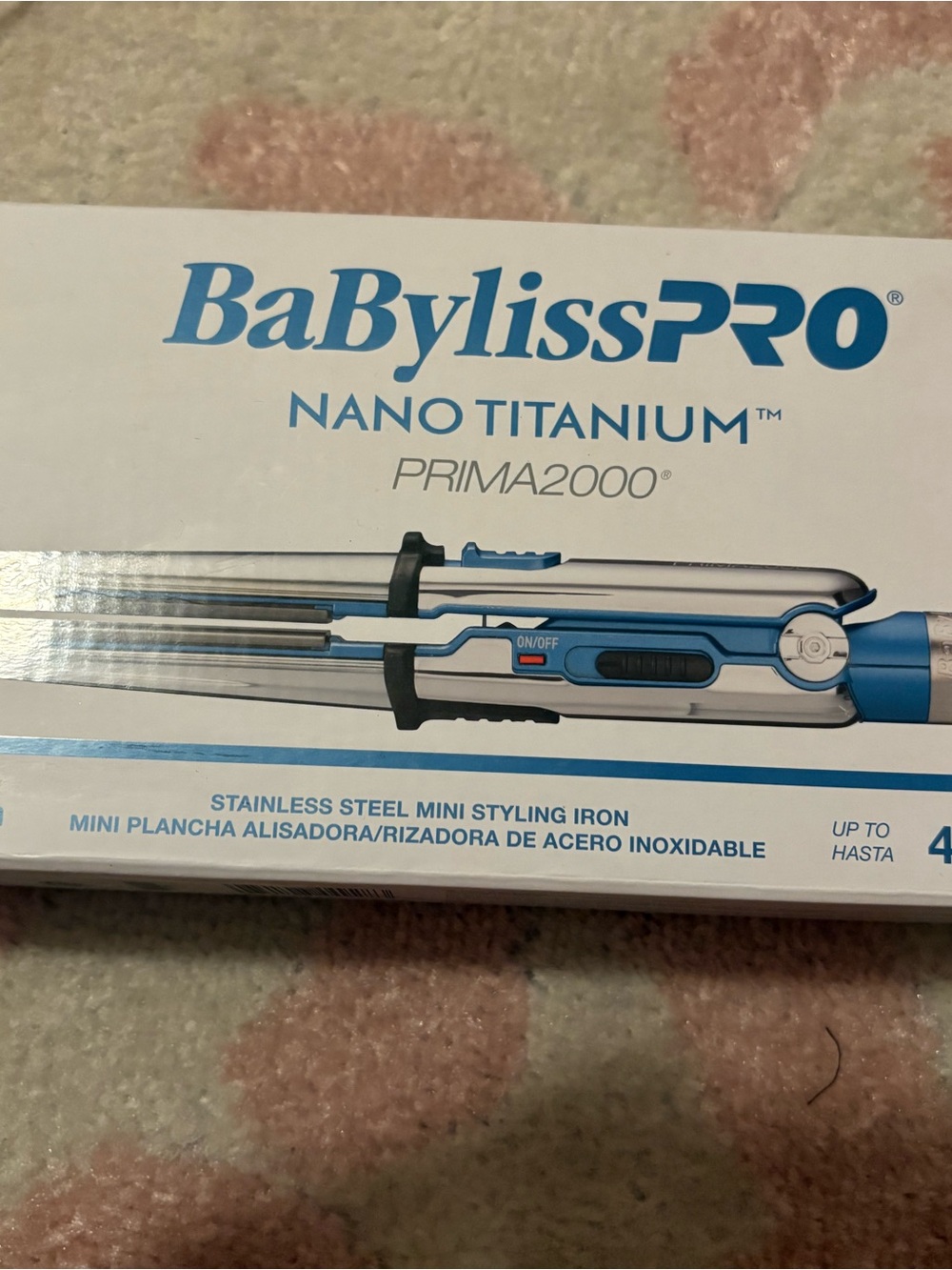 BaBylissPRO Nano Titanium Prima2000 Mini flat Iron SEE DESC. FULLY FUNCT.